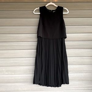 H&M Black Pleated Dress